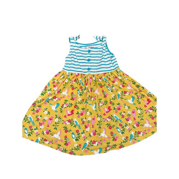 BODEN Girls' Floral Print Tie Shoulder Hotchpotch Mini Dress Size 5-6Y - Picture 3 of 7